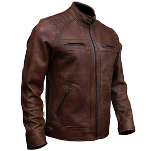 Best Selling Custom Made 100% Leather Men's Winter Jacket Breathable Motorbike Attire - Product Image 3