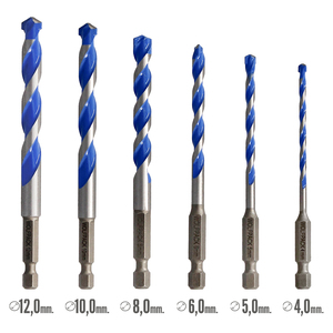 Set di Punte da Trapano Universali Wolfpack Esagonali da Ø4,0 a Ø10 mm - Product Image 2