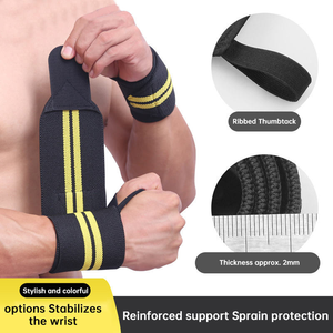 Muñequeras Deportivas Personalizadas, Transpirables, de Neopreno y Poliéster, para Levantamiento de Pesas - Product Image 3