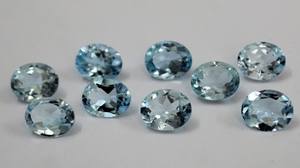 Topacio Azul Cielo Natural de Calidad AAA al por Mayor, Facetado Ovalado de 10x8 mm, Gema Suelta para Joyería - Product Image 3