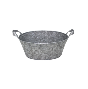 Vente chaude Rond Fer Planteur Gris Oxydase Couleur Pot De Fleur pour La Maison De Mariage Décoration Personnalisé pour Une Utilisation De Jardin - Product Image 1