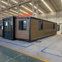 Maison conteneur en acier extensible haut de gamme, moderne, préfabriquée, étanche, avec conception d'espace intelligent