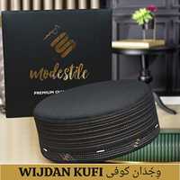 Chapeau de prière musulman modeste Wajdaan Kufi avec logo personnalisé, en polyester et coton, léger, fait main, accessoires en gros, pour hommes, islamique