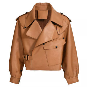 Women's Winter Waterproof Heated <b>Quilted</b> Leather <b>Jacket</b> Soft and Breathable with Solid <b>Pattern</b> Design for Women at Nurak 2026 - Product Image 6