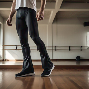 Atletische Snelle Droge Compressie Flare Legging Mannen Workout Fitness Flare Pant Fietsen Ondergoed Compressie Panty Legging Mannen - Product Image 4