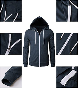Sudaderas con capucha de moda para hombres y mujeres con estilo 100% poliéster algodón bajo MOQ logotipo personalizable bordado y diseño de bolsillo tejido - Product Image 3