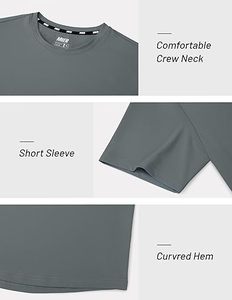 Chemises à manches courtes pour hommes Protection solaire anti-humidité Chemises UPF 50 + - Product Image 4