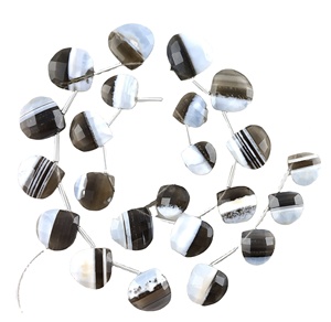 1 brin de pierres précieuses opale naturelle plus audacieuse à facettes en forme de coeur perles briolette de qualité impressionnante fabrication indienne - Product Image 1