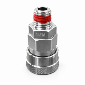 Connecteur rapide pneumatique en acier (forme hexagonale, zingué) Service de tournage et de fraisage pour d'autres applications. JHI-14SM - Product Image 1