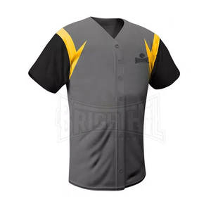 Ensemble d'uniformes de baseball et de softball personnalisés, maillot à col en V, tissu respirant, vêtements d'entraînement durables, taille plus, uniforme de baseball pour adultes - Product Image 2