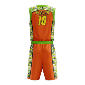 Uniformes de basketball unisexes personnalisés de haute qualité en gros, impression numérique, 100% polyester 220g, grande taille, antibactérien, respirant - Product Image 3