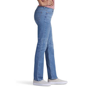 Pantalones Vaqueros Casuales Rectos, Cómodos y Transpirables, con Tela Ligera 100% Algodón y Acabado Suave - Product Image 6