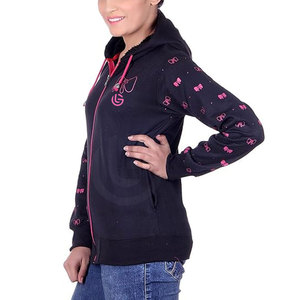 Sudaderas con capucha de mujer de alta calidad con mangas largas de secado rápido y capucha elegante 100% algodón para la posición del logotipo frontal de la temporada de invierno - Product Image 3