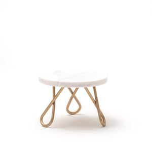 Multi-functional Gold Plated Finishing <b>Cake</b> Stand Luxury Hotel Tabletop <b>Cake</b> Serving Stand Modern Design Rack Birthday Party - Product Image 3