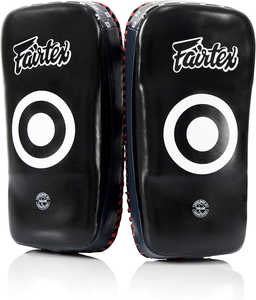 Almohadillas curvas para patadas estándar Fairtex de la mejor calidad KPLC2 cuero Original entrenamiento para adultos MMA Muay Thai Pads Target Kick Shields - Product Image 4