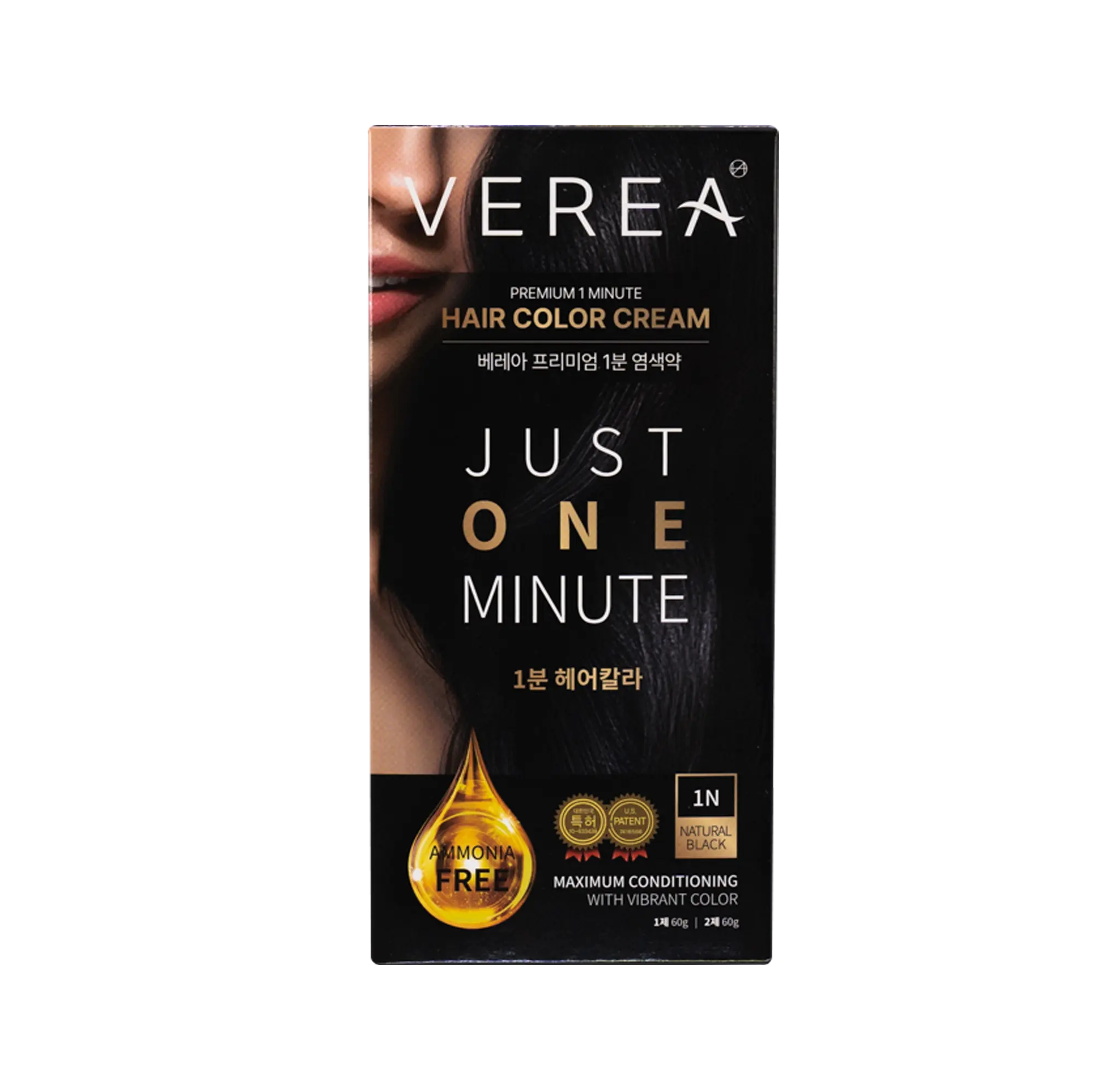 DR.BOM Verea premium 1 dakika saç rengi kremi-Made in kore saç boyası renk kahverengi koyu kahverengi doğal kahverengi saç boyama