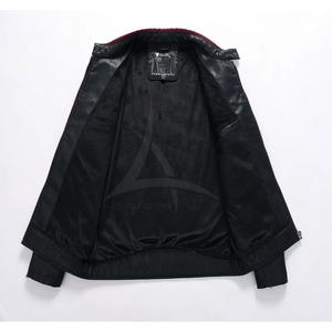 Chaqueta de Motociclista de Cuero Personalizada de Talla Grande de Saleh Enterprises, Resistente al Fuego, a Prueba de Viento, Transpirable y Protectora - Product Image 3