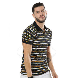 Men's for Shirt <b>Classic</b> Collar Short Sleeve Knitted Spandex/Polyester Moisture Wicking Quick Dry Print Customizable Options - Product Image 5
