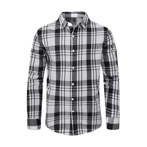100% camisas de manga larga de algodón para hombre, tela personalizada de Color de larga duración, transpirable, abotonada, antiarrugas, estilos formales informales - Product Image 1