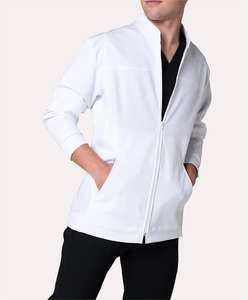 Blouse Médicale Respirante de Haute Qualité pour Hommes, Logo Personnalisé, Matière Durable Coton/Polyester, Manches Longues, Détection par Aiguille, Hôpital - Product Image 4
