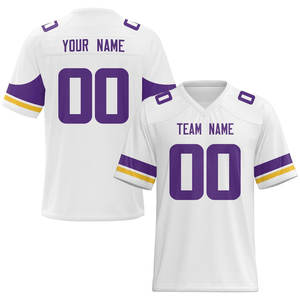 Camiseta de fútbol americano de diseño personalizado tela de malla transpirable humedad OEM directo de fábrica calidad asegurada Flexible envío rápido - Product Image 2