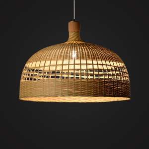 Modern <b>Natural</b> Bamboo Lampshade Bamboo Rattan Seagrass Ceiling <b>Light</b> with Pendant Wood <b>Lamp</b> Chandeliers & Pendant <b>Lights</b> - Product Image 4