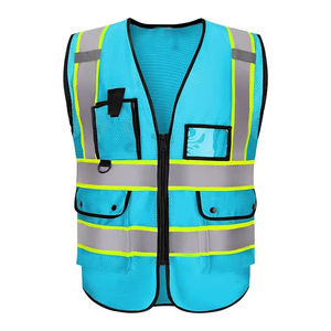 Gilet de sécurité antistatique haute visibilité sur mesure, en nylon et polyester de haute qualité, fabriqué au Pakistan, prix abordable - Product Image 2