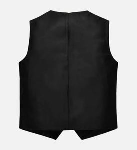 Plus Size <b>Men's</b> Sleeveless Cowhide <b>Leather</b> <b>Waistcoat</b> Fashionable Motorbike Vest with Breathable Feature <b>for</b> Winter - Product Image 6