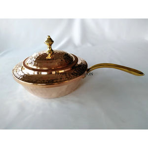 Cacerola de olla caliente para servir comida de restaurante con olla caliente de cobre, contenedor de calentamiento y almacenamiento de alimentos y plato para suministros para servir - Product Image 5