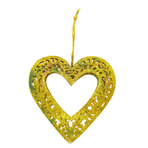 Colgante con forma de hoja de brillo verde, adorno de Navidad, colgante de Metal decorativo para árbol, hogar, decoración de vacaciones, pieza de regalo - Product Image 3