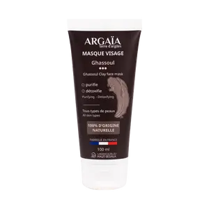 ARGAIA organico Ghassoul maschera per il viso secca e grassa combinazione di pelle ODM/OEM caratteristiche esfoliante detergente per pori lenitivi