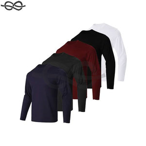 เสื้อยืดแขนยาวผ้าไมโครไฟเบอร์สำหรับผู้ชาย คุณภาพสูง สำหรับออกกำลังกาย สวมใส่สบาย ดีไซน์ OEM แบบกำหนดเอง แห้งเร็ว - Product Image 1