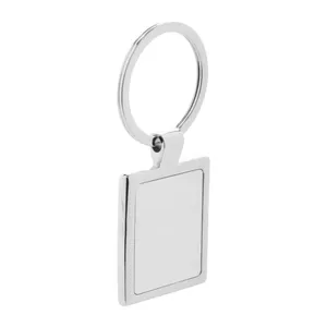 Portachiavi in Metallo Rettangolare Personalizzato per Merchandising e Moschettoni Promozionali - Product Image 1