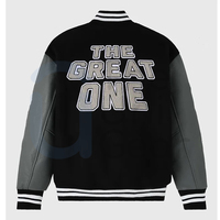 Veste de baseball universitaire personnalisée pour hommes et femmes, style urbain, col montant, vêtement d'extérieur d'hiver, pour couples, 100% coton, écologique, personnalisable sur le devant