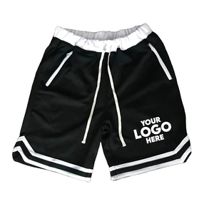 Vente en gros de shorts de baseball athlétiques personnalisés pas chers en maille respirante pour hommes, couleurs unies, meilleure vente - Product Image 5