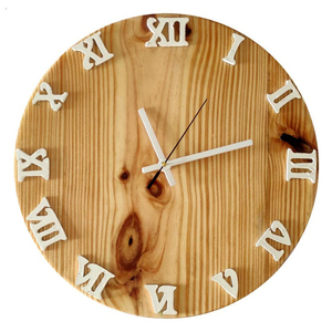 Wooden Decorative Design <b>Clock</b> Living Room Dark Chocolate Color Wall Silent <b>Bedroom</b> Wall Home Decor <b>Clock</b> - Product Image 4