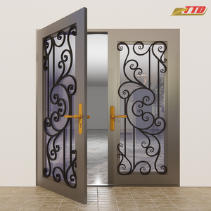 Descubra las elegantes y modernas puertas de acero para puertas de entrada de casas que combinan resistencia, belleza y durabilidad - Product Image 2