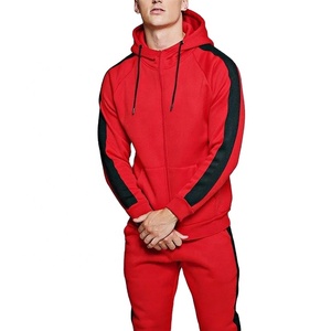 2024 hommes de haute qualité coton polaire survêtement survêtement rouge rayé maternité Streetwear grande taille survêtements pour ensembles d'hiver - Product Image 5