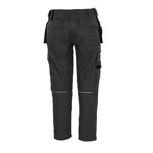 Pantalons de travail pour hommes, sur mesure, de haute qualité, respirants, à devant plat, légers, taille mi-haute, 100% coton, style urbain - Product Image 5