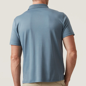 Nouveauté Chemise de golf décontractée pour homme 100% coton Pima Anti-froissement Imprimé Ultra doux Manches courtes Design de poche Business - Product Image 2