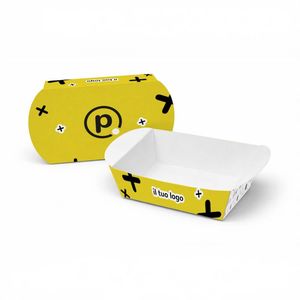 Plateaux en carton personnalisés Mod. FOLD avec glissière 13x19x6 cm - Product Image 2