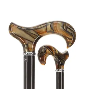 男性と女性のための杖-スタイリッシュなデザイナーファッショナブルな調節可能なダービー杖-軽量アルミニウムクールな杖