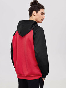 Vente en gros de sweats à capuche surdimensionnés pour hommes, 100% coton, bicolores, à séchage rapide, logo personnalisé, OEM, streetwear - Product Image 3