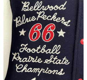 High Street en laine personnalisée Veste Letterman universitaire imperméable pour hommes OEM - Product Image 5