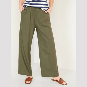 <span class=keywords><strong>Pantaloni</strong></span> casual di <span class=keywords><strong>lino</strong></span> puro di alta qualità <span class=keywords><strong>pantaloni</strong></span> per <span class=keywords><strong>donna</strong></span> <span class=keywords><strong>pantaloni</strong></span> di tendenza - Product Image 3