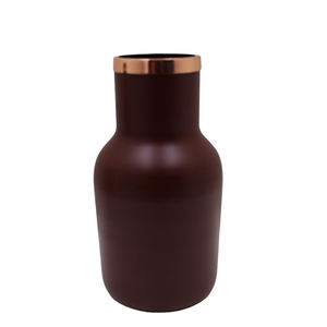 Vase à fleurs rond en fer couleur noir mat, Vase à fleurs en métal pour décoration de Table et de mariage - Product Image 6