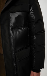 2025 chaqueta de burbujas de nailon personalizada, chaqueta de invierno acolchada para hombre, capucha extraíble brillante, transpirable, impermeable, de talla grande, tarifa al por mayor - Product Image 4