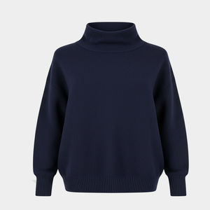 Sudadera con cuello simulado de lana de alta calidad personalizable para mujer, logotipo personalizado, mejor fabricante, 2025 - Product Image 3