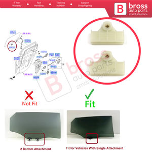 BWR5590 Regulador de ventana trasera Clips de soporte de corredor de vidrio para Tucson MK2 IX35 LM Elantra MK4 HD Sportage MK3 SL 83412-2H000 - Product Image 5