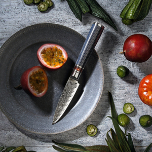 Couteau de boucher professionnel de cuisine, 8 pouces, acier Damas, couteau de chef avec manche en résine - Product Image 4